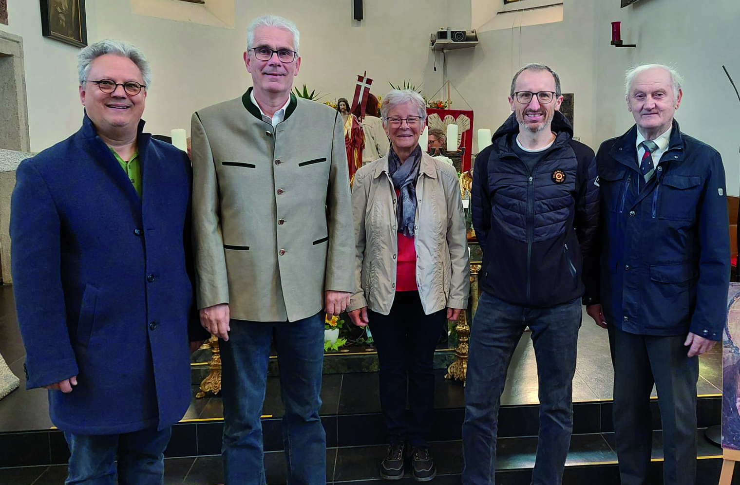 von links nach rechts: Joachim Ortner, Manfred Ille, Johanna Gaßner, Bernd Gabriel, Josef Hackl